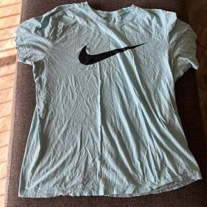 Nike Sky Blue Tee with White Logo